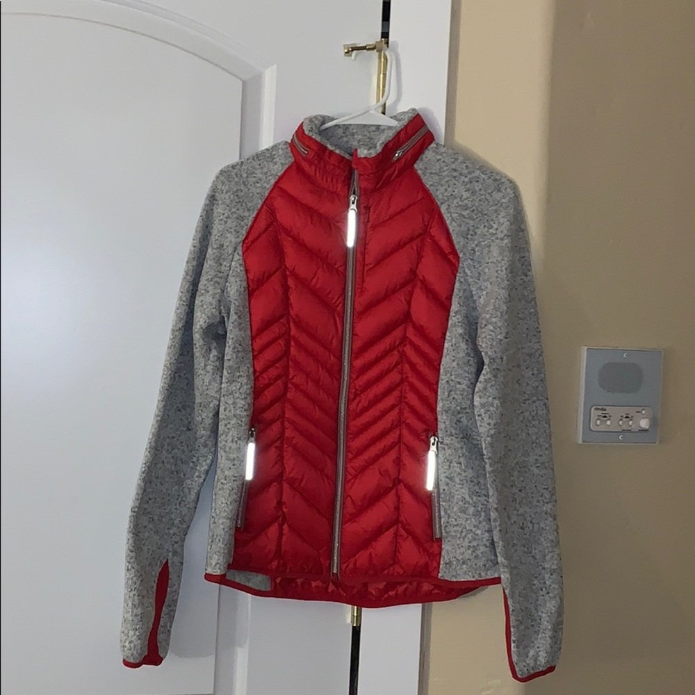 NWT!! Xersion Mixed Media Puffer Luxe Zip Jacket